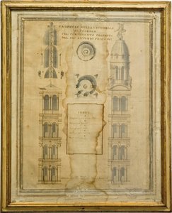Project For The Completion Of The Ferrara Bell Tower. Project By Antonio Foschini — Giovanni Consolini