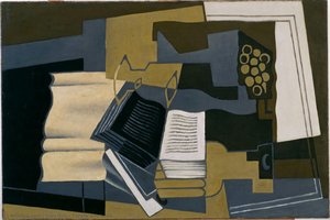 Carafe And Book — Juan Gris, Cubist Still Life