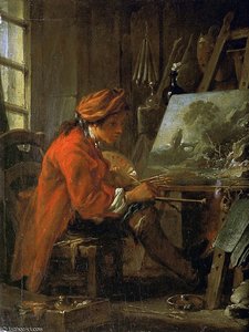 The Painter In His Studio — François Boucher