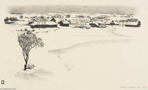 Russian Village — Louis Lozowick