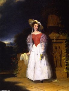 Lady in Red Bodice
