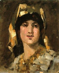 Spanish Señorita In Mantilla — John Duncan Fergusson