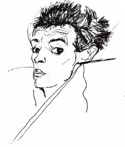 Self Portrait 1913 — Egon Schiele