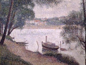 Landscape With A Boat — Georges Seurat