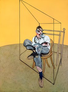 Tres Estudios de Lucian Freud, centro