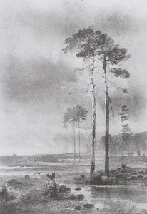 Pine In Marsh — Aleksey Savrasov