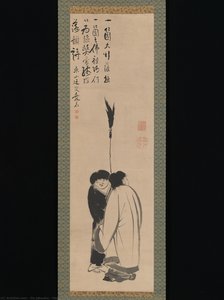 Hanshan and Shide (Japanese: Kanzan and Jittoku)