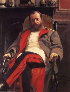 Portrait Of Composer Cesar Antonovich Cui — Ilya Yefimovich Repin, Realism