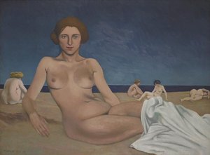 Le Bain De Soleil Sur La Plage Baigneuses — Félix Vallotton