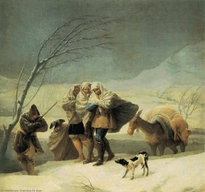 La Nevicata. . Madrid, Museo Del Prado. — Francisco José De Goya Y Lucientes