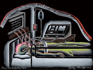 How Will I Die? #6, From The End: A Meditation On Death And Extinction — Judy Chicago, Contemporary Conceptual Art