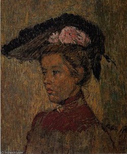 Dame Mit Hut — Christian Rohlfs