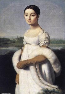 Mademoiselle Caroline Rivière — Jean-auguste-dominique Ingres, Precisión Neoclásica