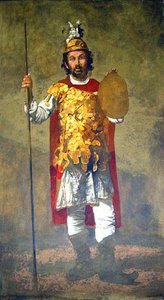 Theofilos Dressed Up As Alexander The Great — Yiannis Tsaroychis