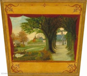 Landscape With Churches — Charles C. E. Lermond