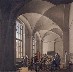 Teaching perspective at the Berliner Kunstakademie