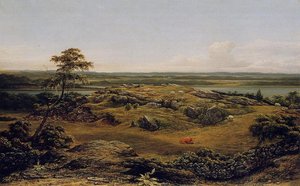 Rocks In New England — Martin Johnson Heade, Luminist Landscape