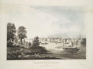 View Of The City Of Hartford. Connecticut — Robert Havell