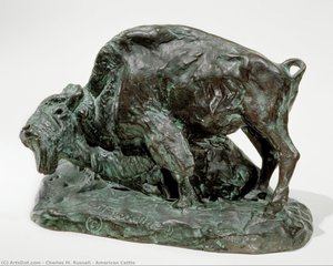 American Cattle — Charles Marion Russell, American Regionalism