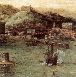 Naval Battle In The Gulf Of Naples (detail) — Pieter Bruegel The Elder, Northern Renaissance