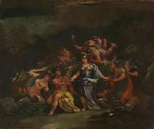 Minerva As Protectress Of The Arts And Sciences — Luca Giordano