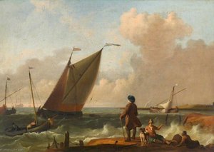 Off The Estuary, Seascape — Ludolf Backhuysen I