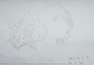 The Saved Ad Hoc Sketch: "mimi"- The Guinea Pig (22.2.97.) — Alfred Freddy Krupa