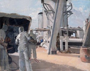 Gun Practice Hms 'canterbury' — Philip Connard