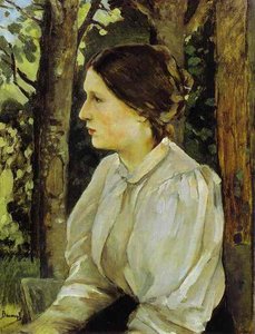 Portrait Of Tatyana Vasnetsova, The Artist's Daughter — Victor Vasnetsov