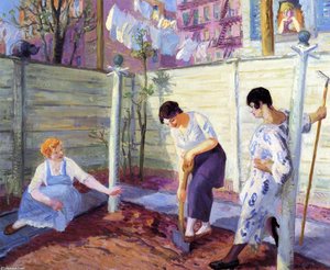 Spring Planting, Greenwich Village — John French Sloan