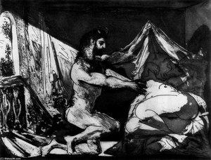 Fauno Descubriendo A Una Mujer — Pablo Picasso