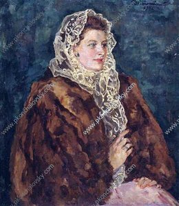 Portrait Of Angelina Borisovna Kemenova — Pyotr Konchalovsky