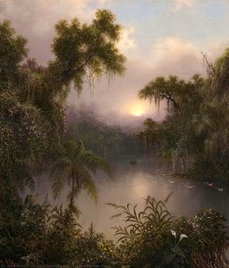 South American River — Martin Johnson Heade