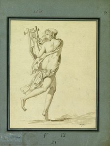 Current Nymph With A Lyre — Charles Meynier