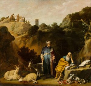 Hippocrates Visiting Democritus — Claes Corneliszoon Moeyaert