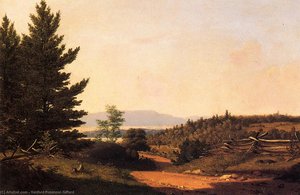 Road Scenery Near Lake George — Sanford Robinson Gifford
