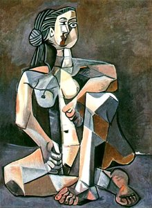 Seated Woman 7 — Pablo Picasso, Cubist Style