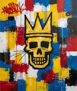 Monarch Of Chaos: A Sovereign Fragmented Vision In Primary Tones — Laurent Girard