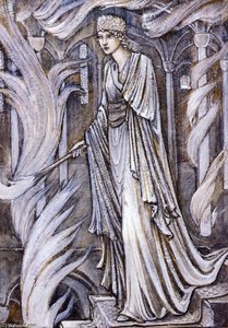 Gudrun Setting Fire To Atli's Palace — Edward Coley Burne-jones