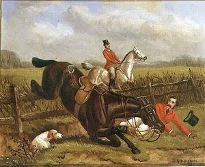 A Fall Out Hunting — Edward Benjamin Herberte