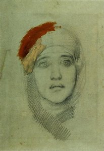 Woman's Head (emily L. Prahova) — Mikhail Vrubel