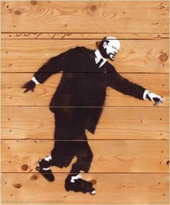 Lenin On Roller Blades — Banksy