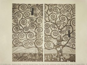 From The Stoclet-frieze: The Tree Of Life (continued) After Gustav Klimt, Plate 14, Gustav Klimt - The Selections — Gustav Klimt, Art Nouveau