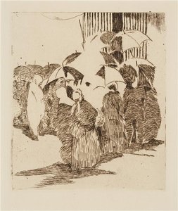 La Cola Frente A La Carnicería — Édouard Manet