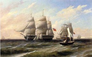 Ships At Sea — Thomas Birch