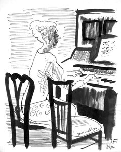 Woman At The Piano — Jerzy Faczynski