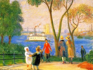 Carl Schurz Park, New York — William James Glackens, American Realism