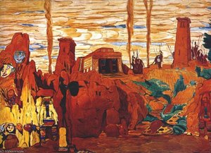 Helene De Sparte Act Ii Set Design — Léon Bakst