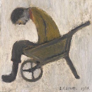Man Sitting In A Wheelbarrow — Laurence Stephen Lowry