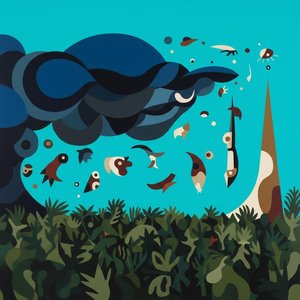 Celestial Drift: An Ethereal Biomorphic Horizon — Marc Duvallier, Surrealism